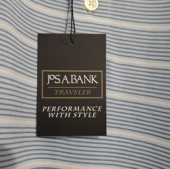 1476- JoS Bank Traveler Shirt Men's Size 4XLT 100% Cotton NWT - Picture 2 of 3